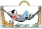 Man on Hammock